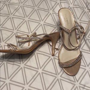 David’s Bridal Rose Gold Heels